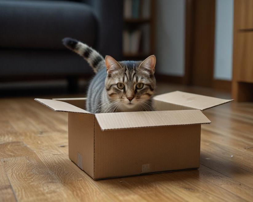4 причины по которым домашние кошки так обожают картонные коробки
